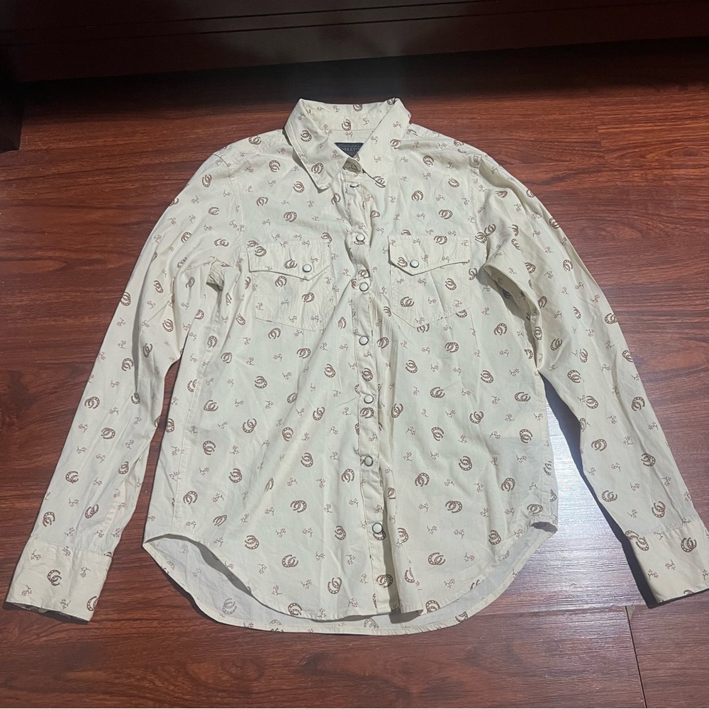 Pendleton Women’s Printed Gambler Shirt Long Sleeve Button Small